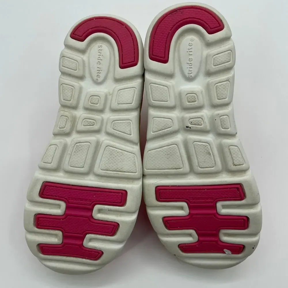 STRIDE RITE Made 2 Play Phibian Girls Water Shoes Pink Elastic Closure M2P